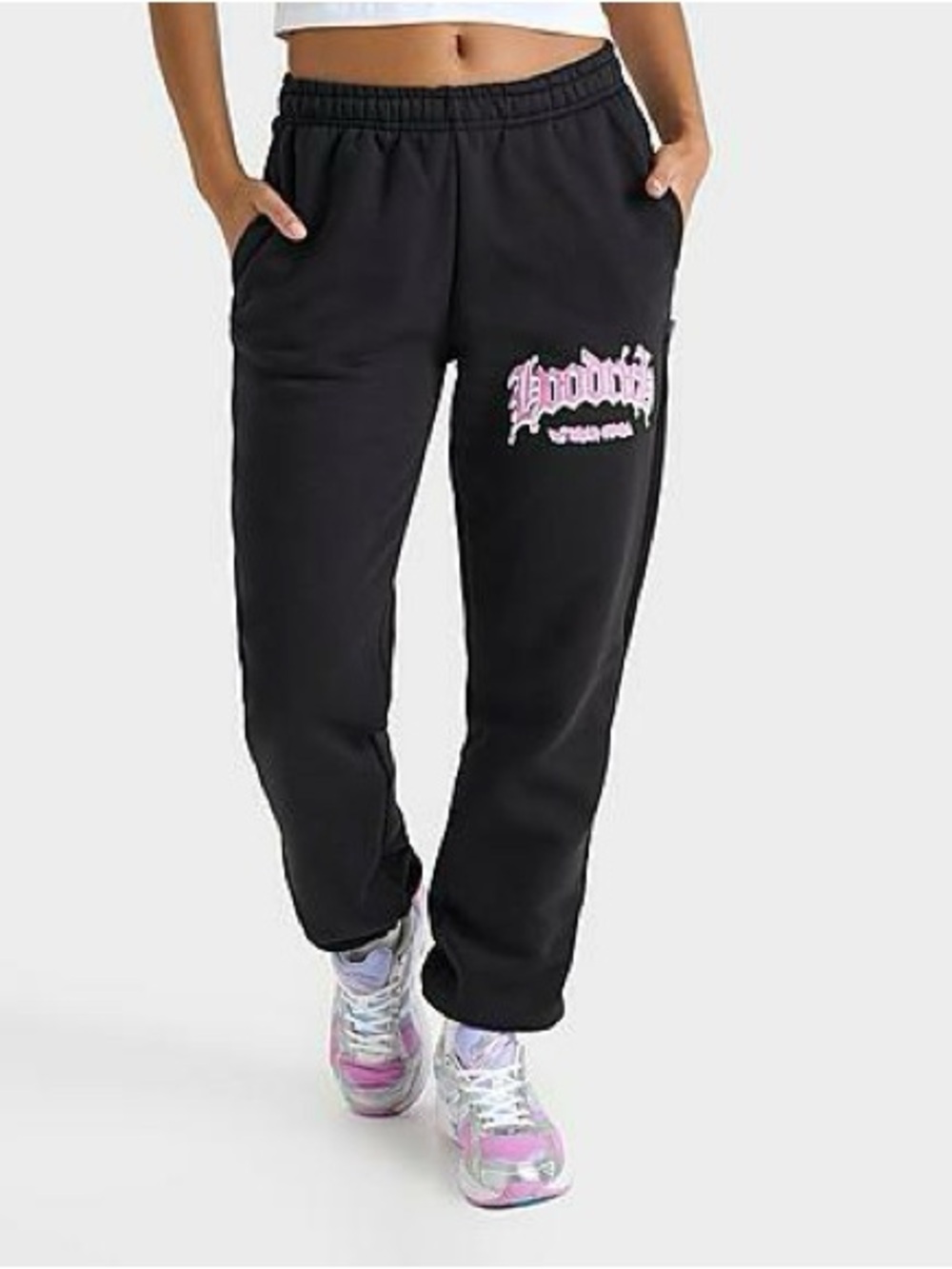 Hoodrich Black Graphic Joggers